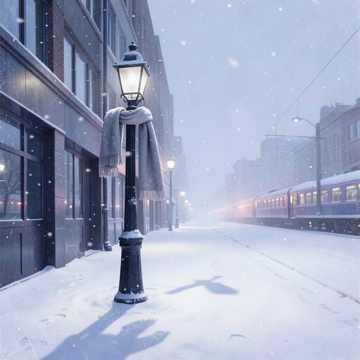 在落雪的街头-suno原创