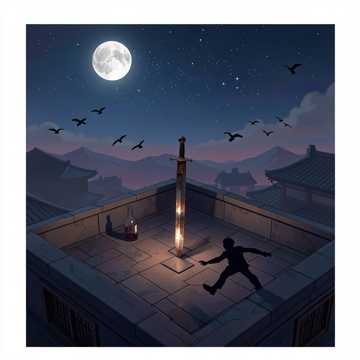 借我半宿剑鸣-suno原创