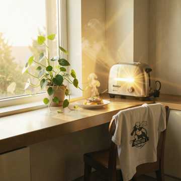 阳光洒在早餐盘-suno原创