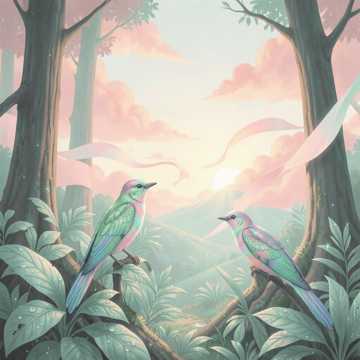 翠羽丹霞-suno原创