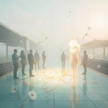 顺其自然6个男生和1个中性女生合唱合，其中一个男生和女生有低声吟唱的部分唱-suno原创