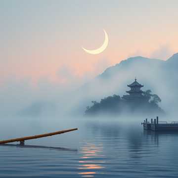 《九份山城中秋懷人》-suno原创