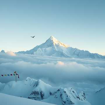 仰望贡嘎雪山-suno原创