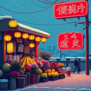 二克山夜市之十四号摊位之歌-suno原创