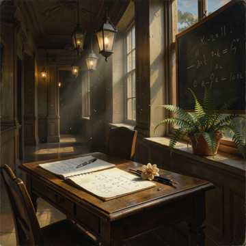 晚风穿过教学楼-suno原创